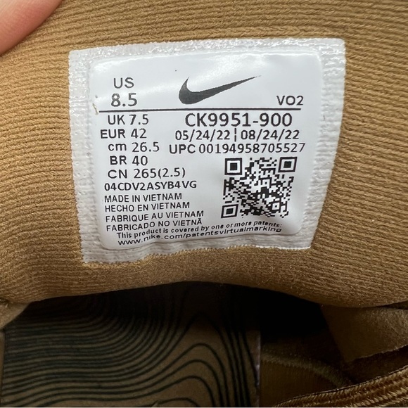 NIKE React SFB Carbon Trail Coyote Brown Beige Mid Boots Men's CK9951-900 - Picture 13 of 16